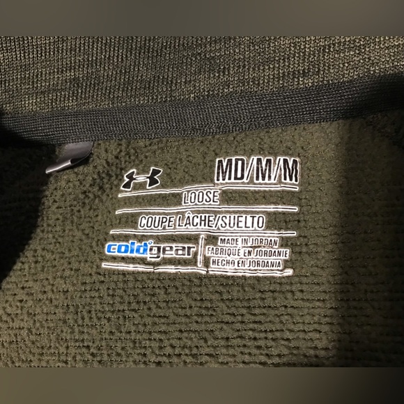 Vintage UNDER ARMOUR STORM TECH COLD GEAR Fleece Pullover Loose Sweatshirt M Sb - Picture 6 of 13